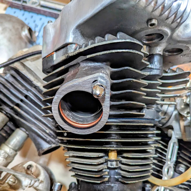 Shovelhead Exhaust Flanges - "Heavy Metal" 0.375"