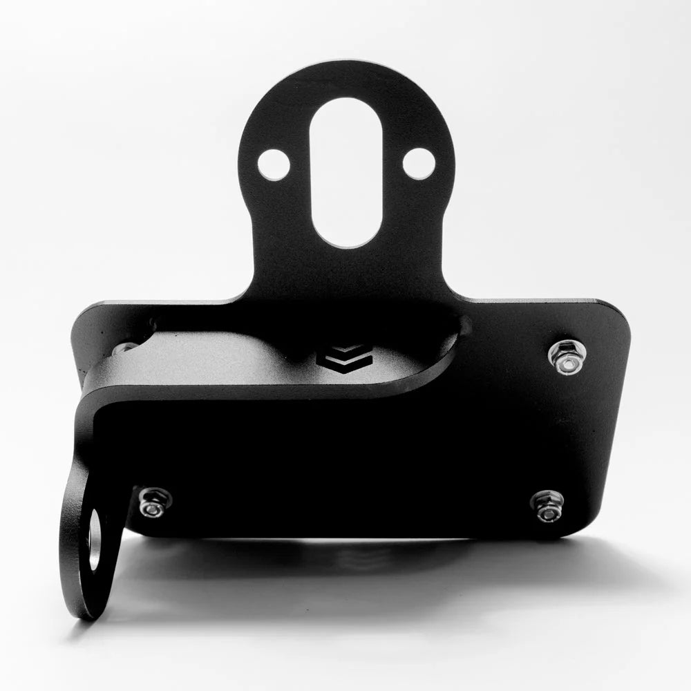 Horizontal Axle Side Mount License Plate Bracket