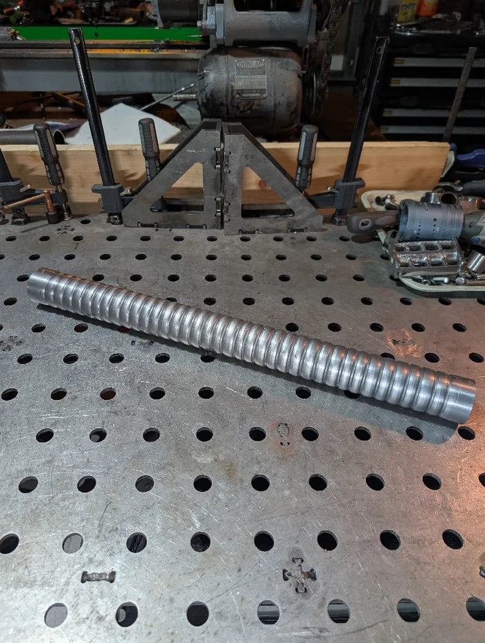 Ribbed Exhaust Pipe