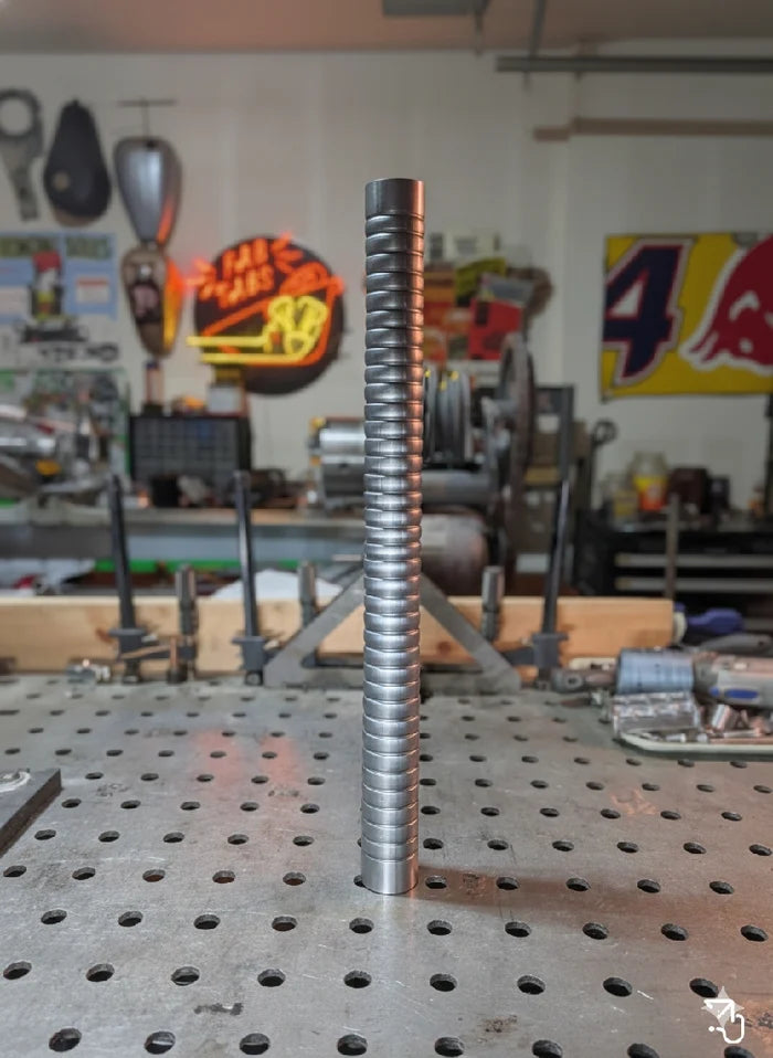 Ribbed Exhaust Pipe