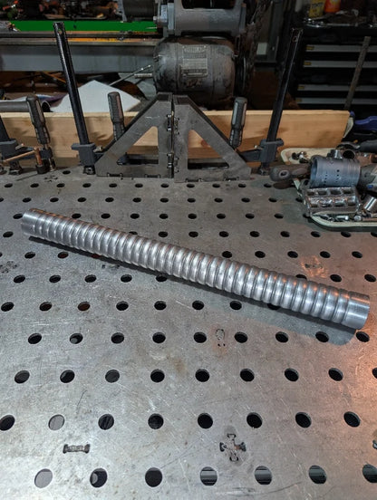 Ribbed Exhaust Pipe